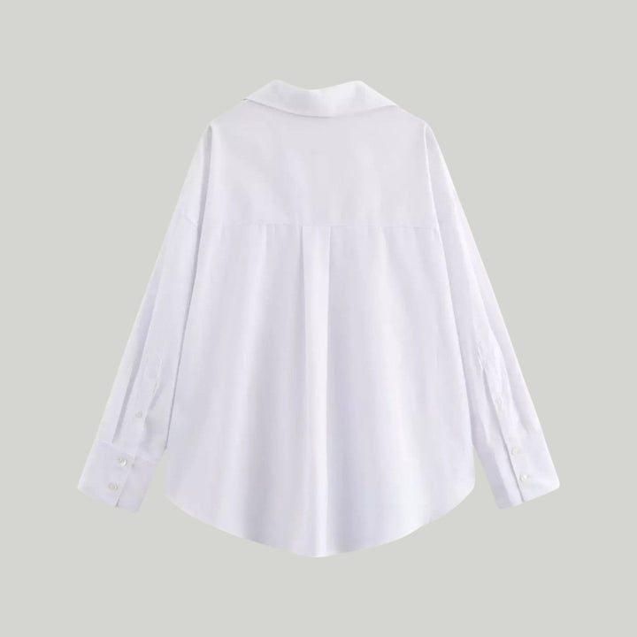 Ravanti | Women's Long-Sleeve Oxford Cotton Blouse