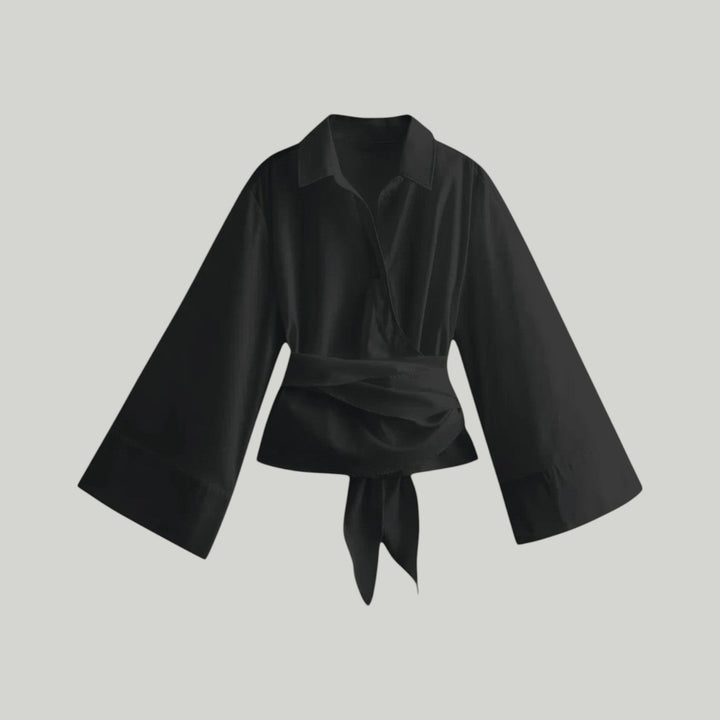 Ravanti | Women's Elegant Long-Sleeve Bow Blouse