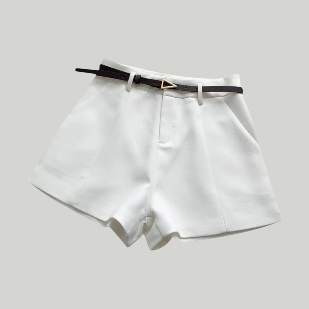 Ravanti | Women's High-Waisted Belted Shorts