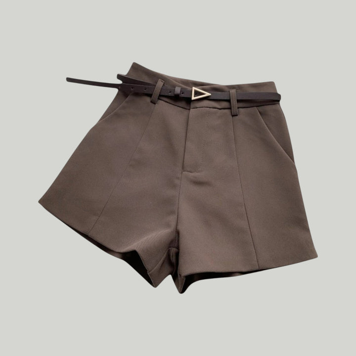 Ravanti | Women's High-Waisted Belted Shorts