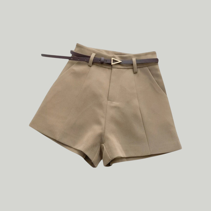 Ravanti | Women's High-Waisted Belted Shorts