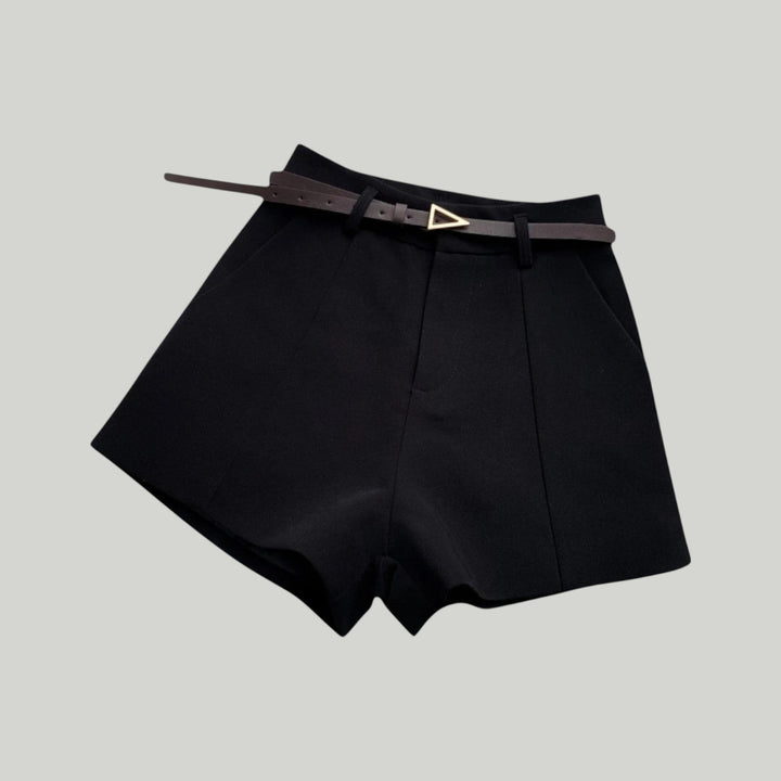 Ravanti | Women's High-Waisted Belted Shorts