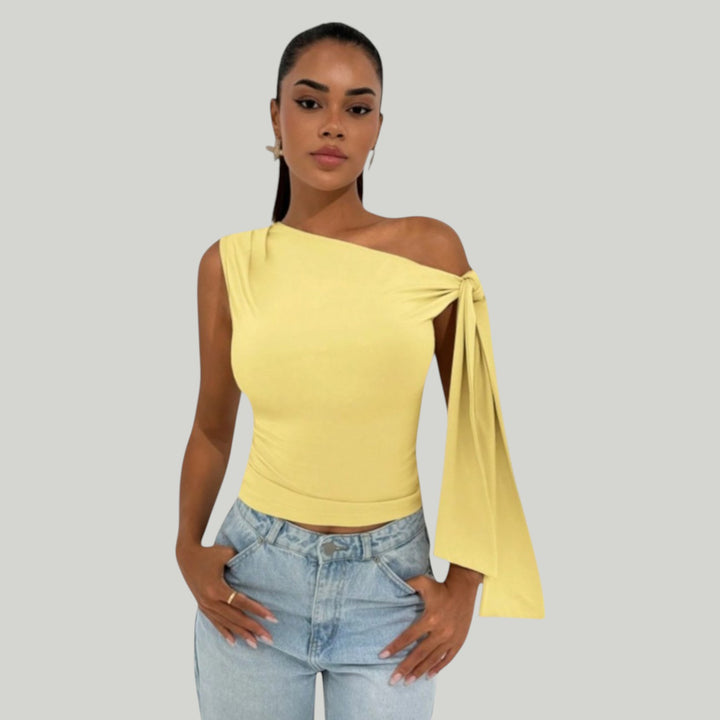 Ravanti | Women's Elegant Tie Shoulder Blouse