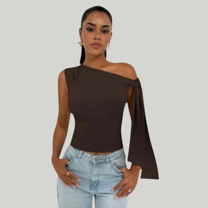 Ravanti | Women's Elegant Tie Shoulder Blouse