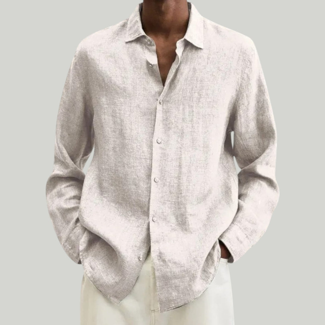 Ravanti | Men's Oversized Cotton Linen Breathable Shirt