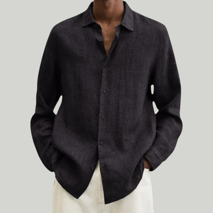 Ravanti | Men's Oversized Cotton Linen Breathable Shirt