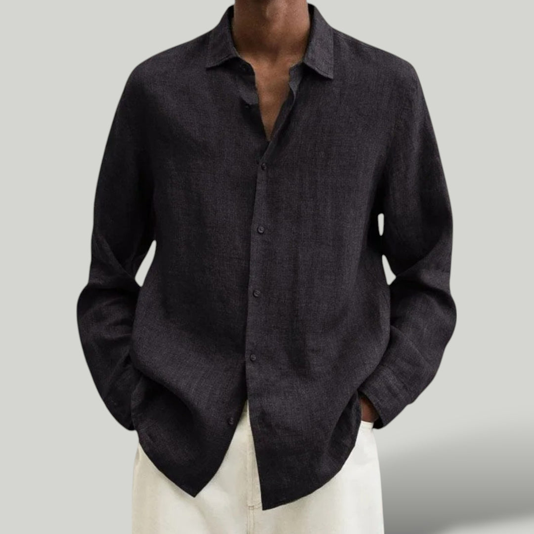 Ravanti | Men's Oversized Cotton Linen Breathable Shirt