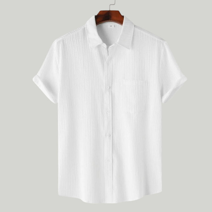 Ravanti | Men’s Textured Linen Button-Down Shirt