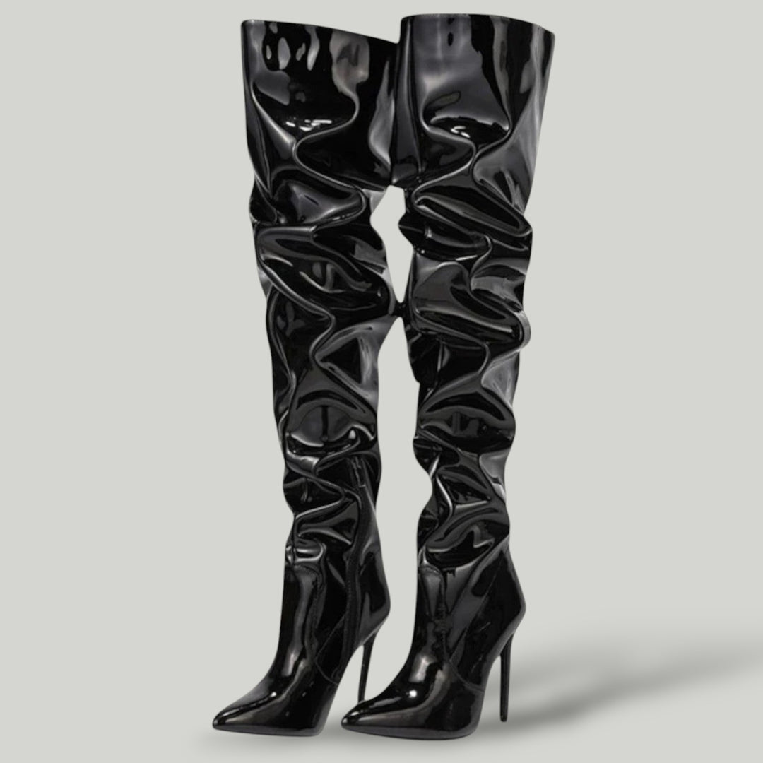 Ravanti | Women's Luxury High-Heeled Leather Boots