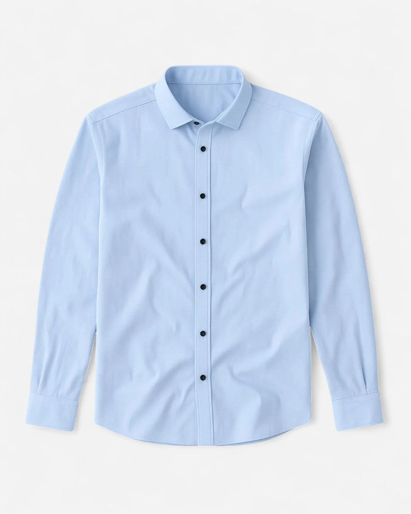 Camicia da uomo a maniche lunghe con bottoni